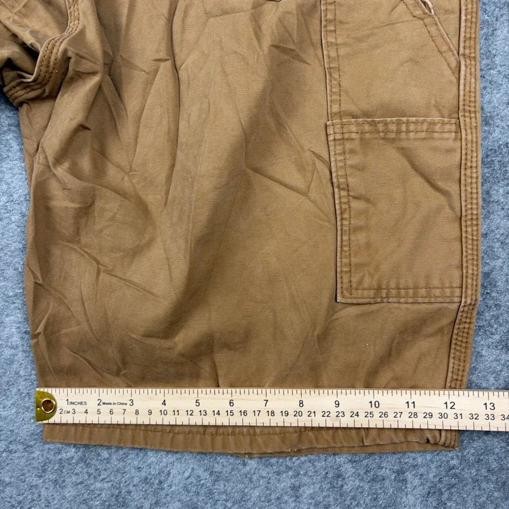 Dickies Canvas Work Shorts Mens 40 Brown Relaxed Fit Utility Rugged Workwear